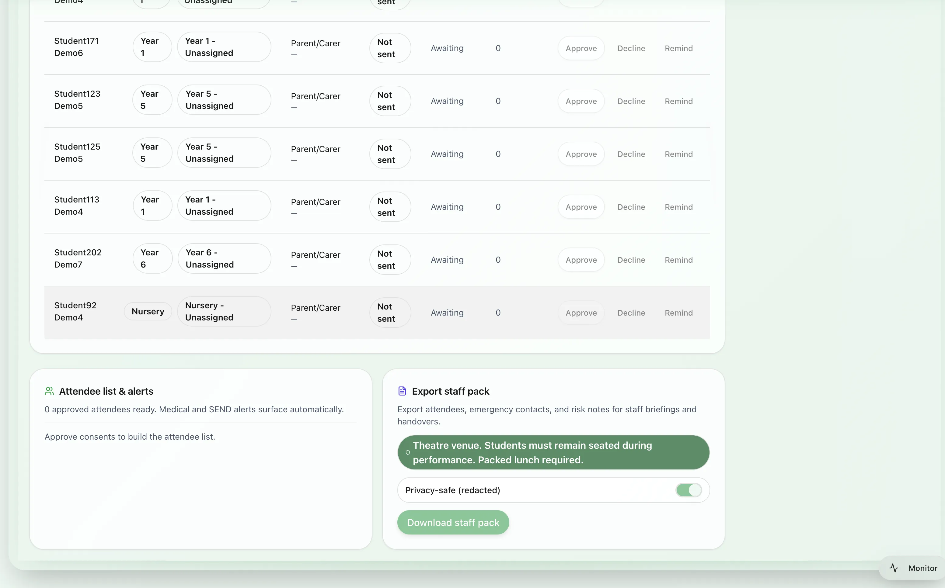 Request and reminder tools